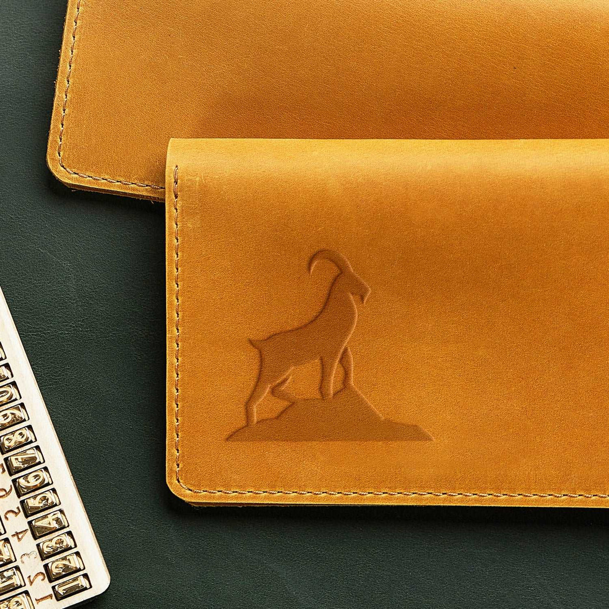 Goat Delrin Leather Stamp