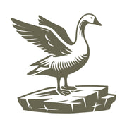 Goose on Rock Delrin Leather Stamp
