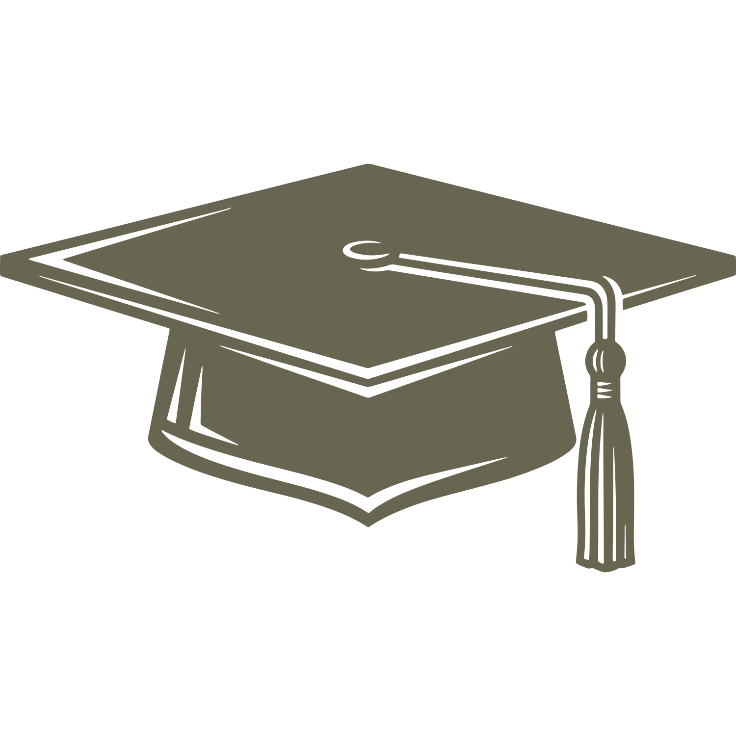 Graduation Cap Delrin Leather Stamp