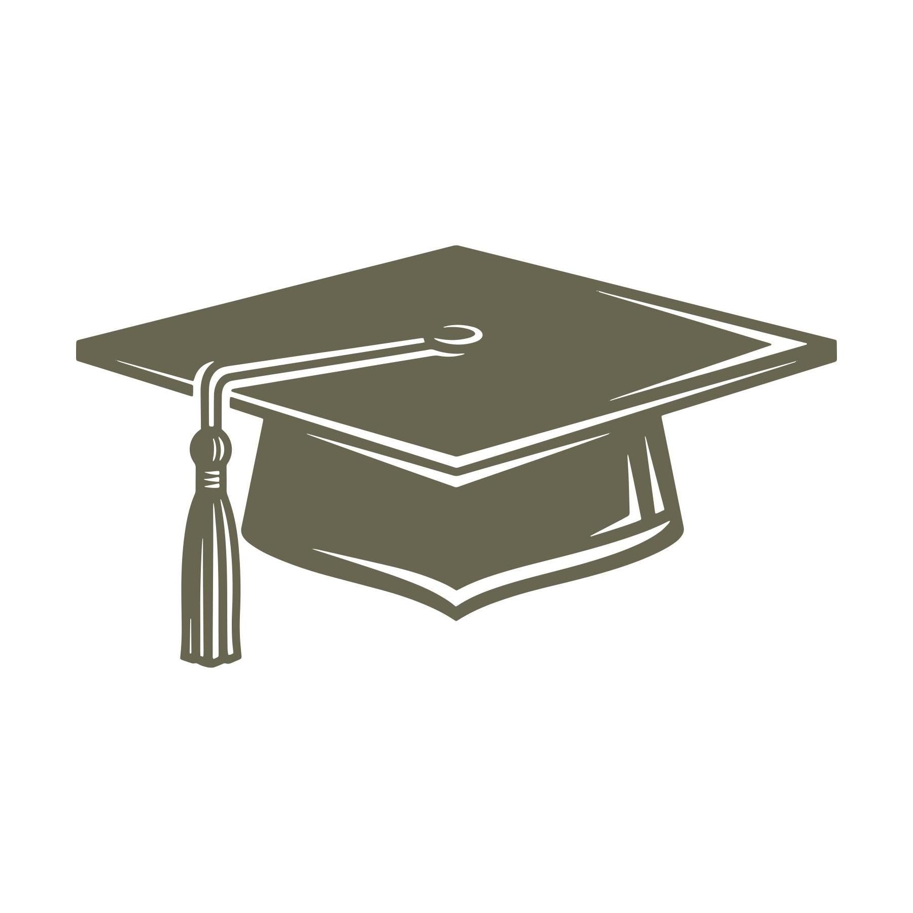 Graduation Cap Delrin Leather Stamp