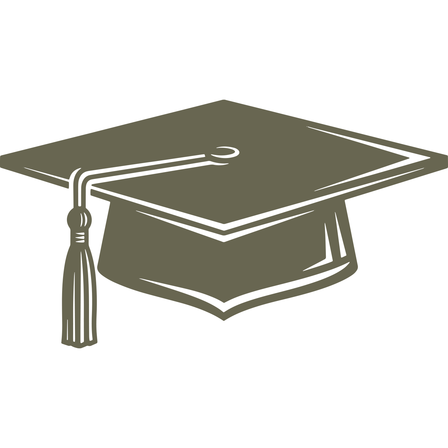 Graduation Cap Delrin Leather Stamp