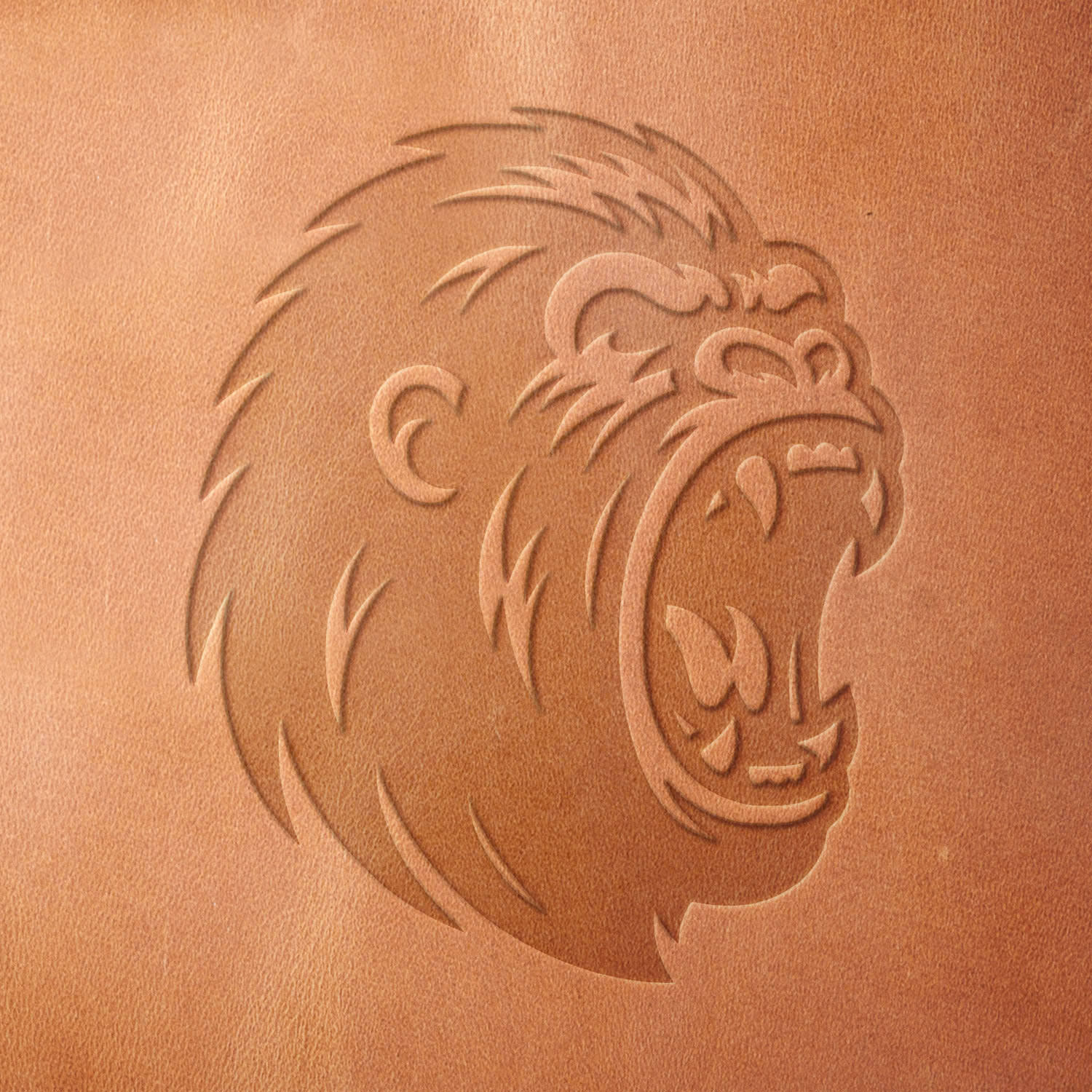 Gorilla Delrin Leather Stamp
