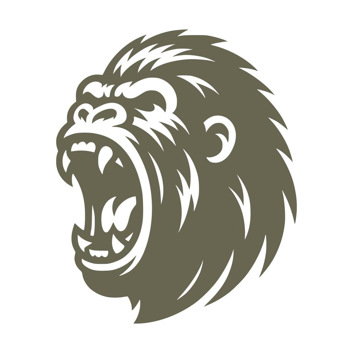Gorilla Delrin Leather Stamp