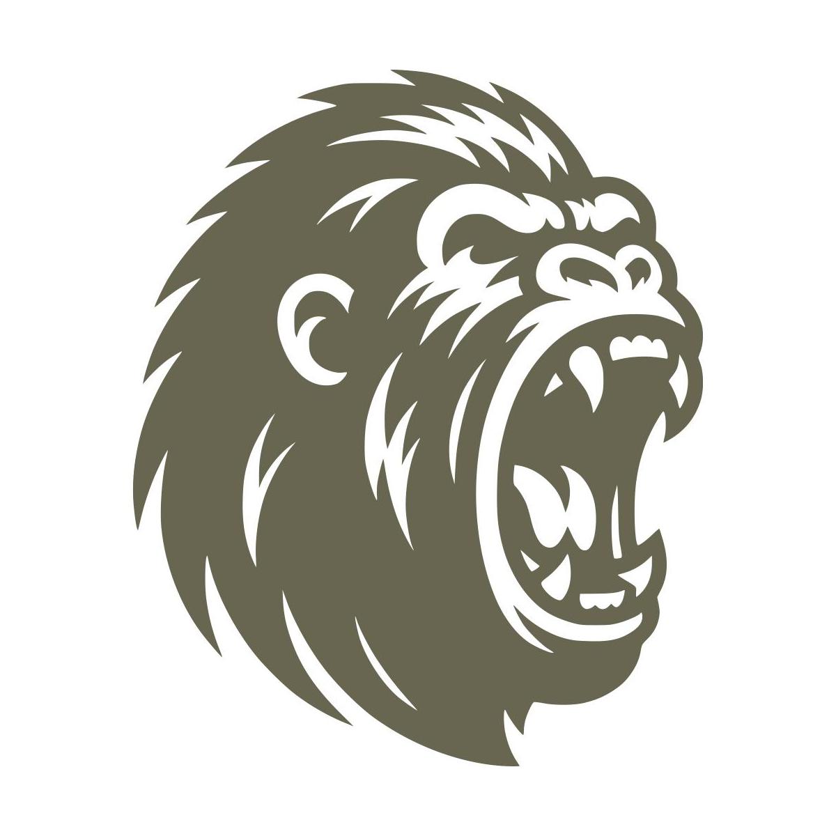 Gorilla Delrin Leather Stamp