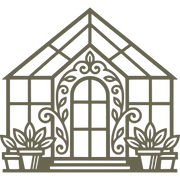 Greenhouse with Plants Delrin Leather Stamp