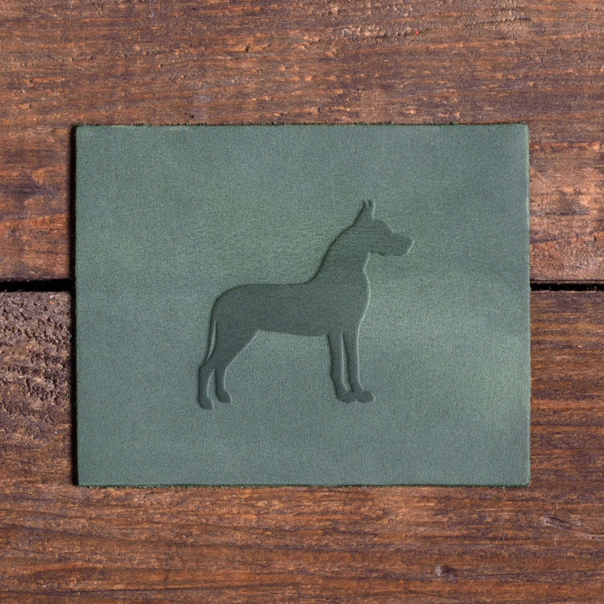 Great Dane Dog Delrin Leather Stamp