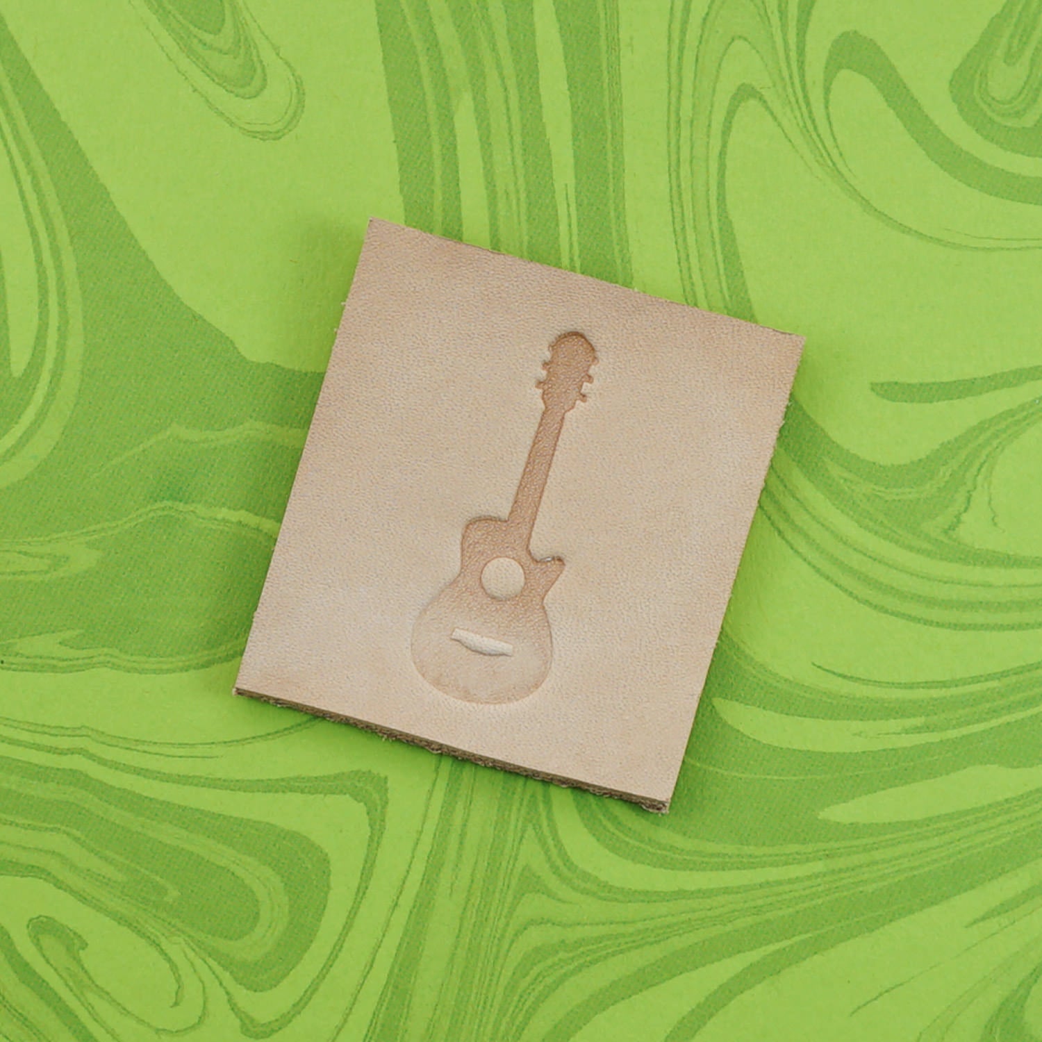 Acoustic Guitar Delrin Leather Stamp