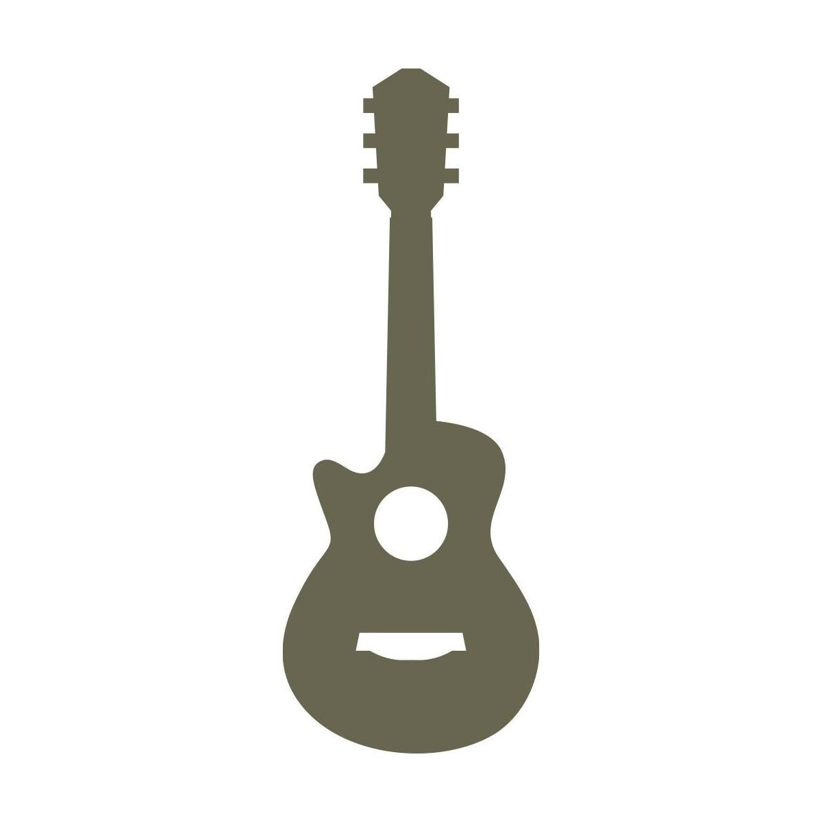 Acoustic Guitar Delrin Leather Stamp