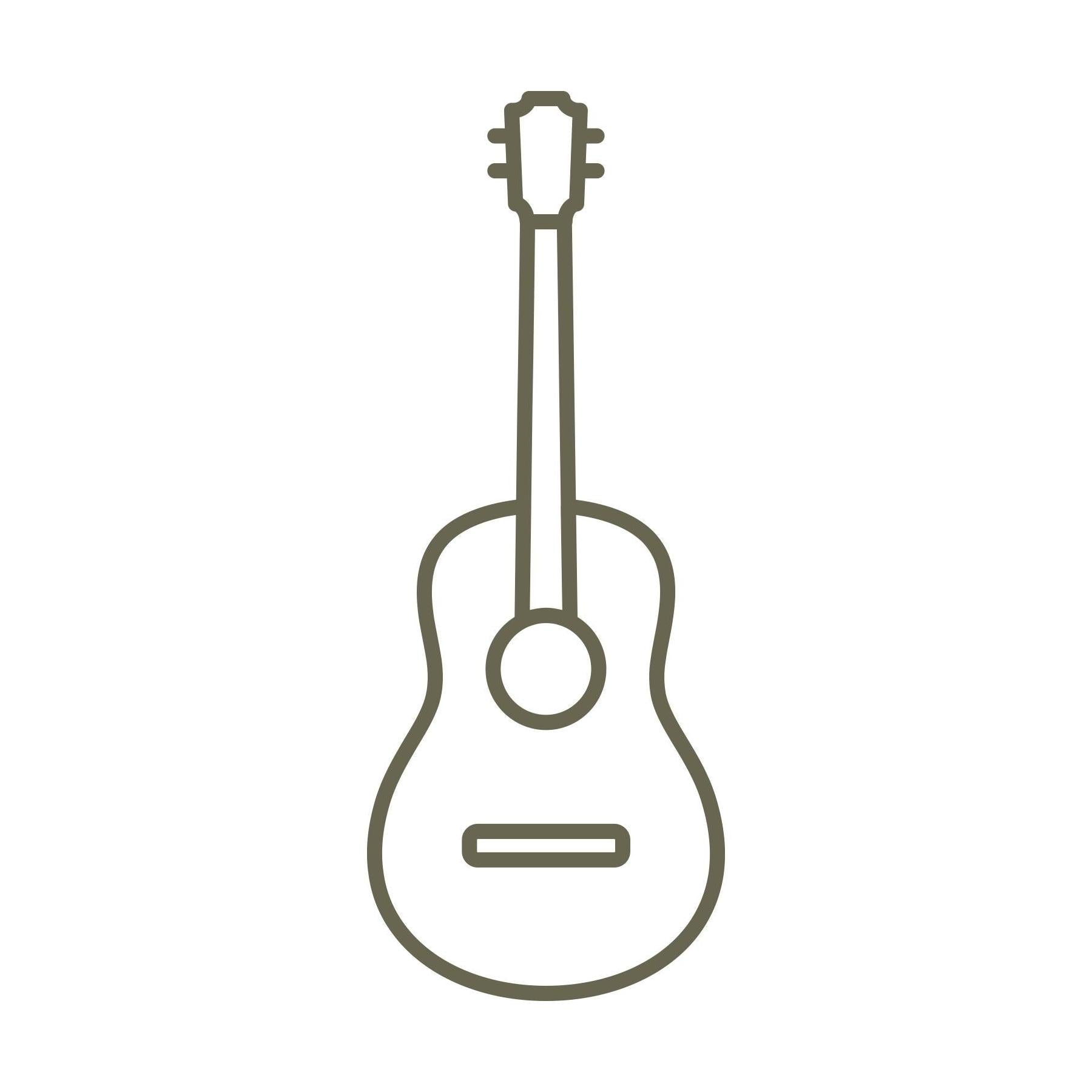 Acoustic Guitar Delrin Leather Stamp