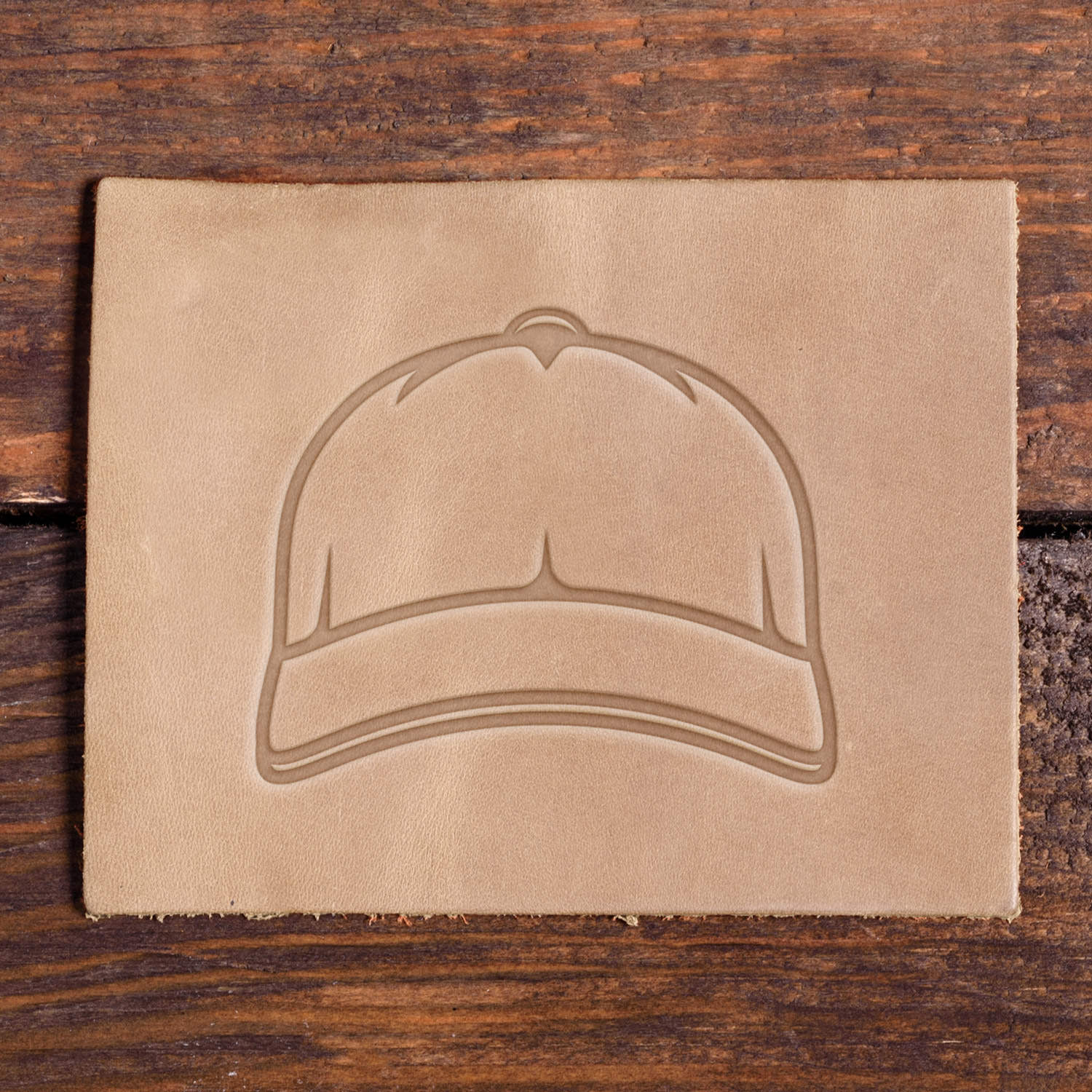Baseball Hat Delrin Leather Stamp