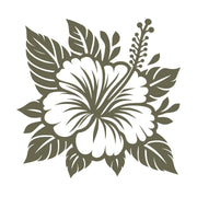 Hibiscus Delrin Leather Stamp