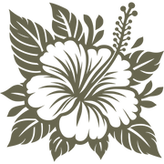 Hibiscus Delrin Leather Stamp