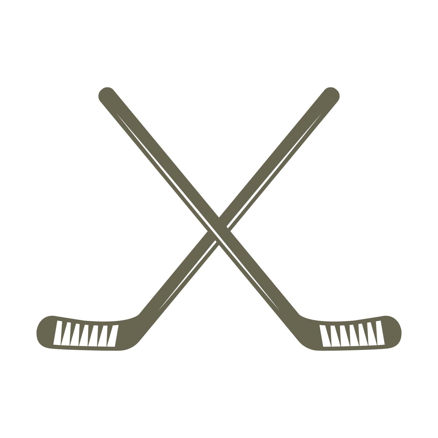 Hockey Sticks Delrin Leather Stamp