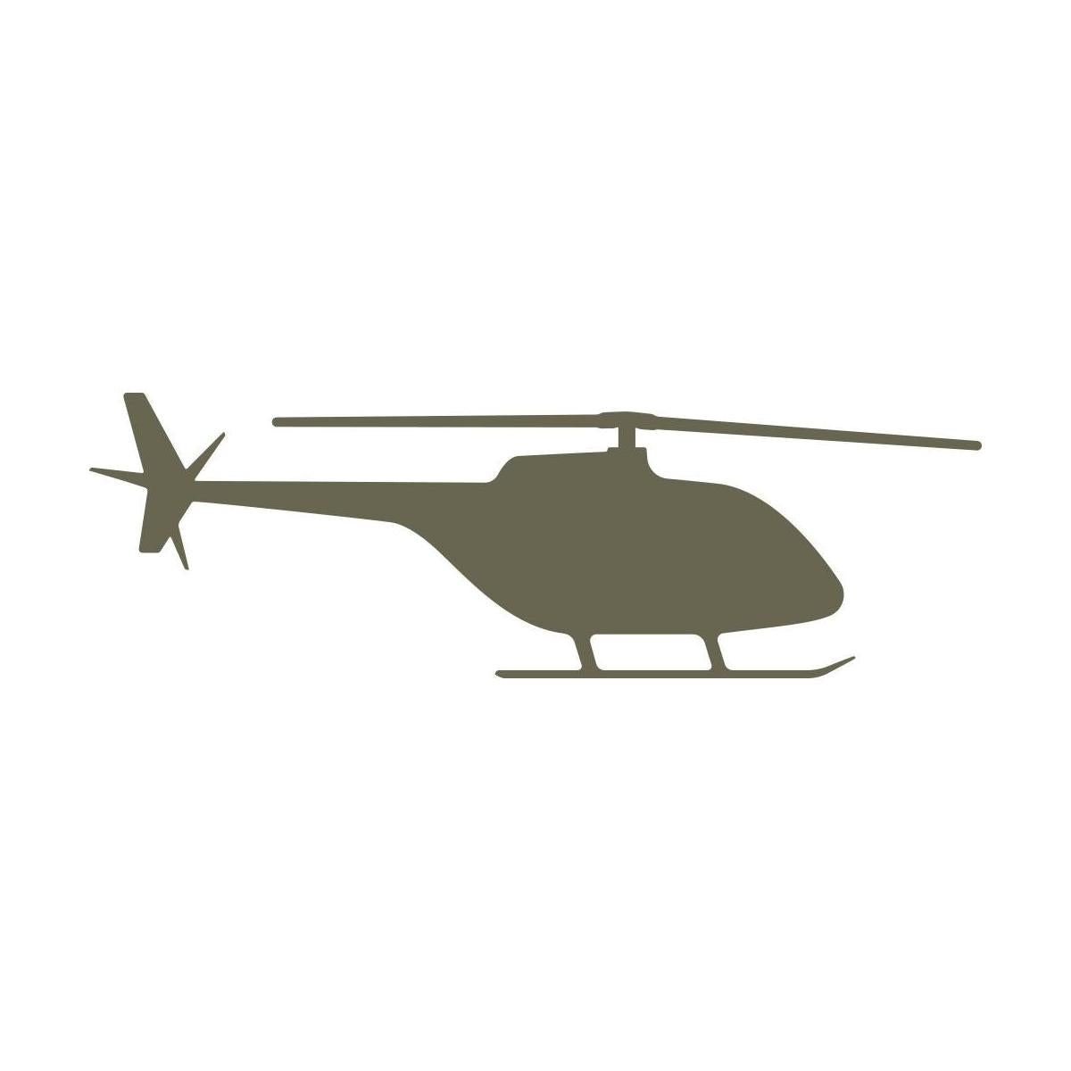 Helicopter Delrin Leather Stamp
