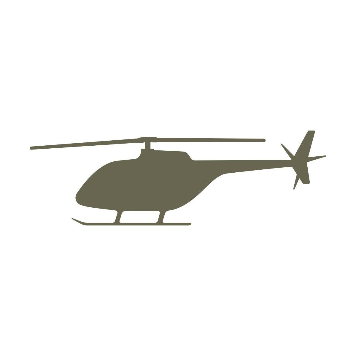 Helicopter Delrin Leather Stamp