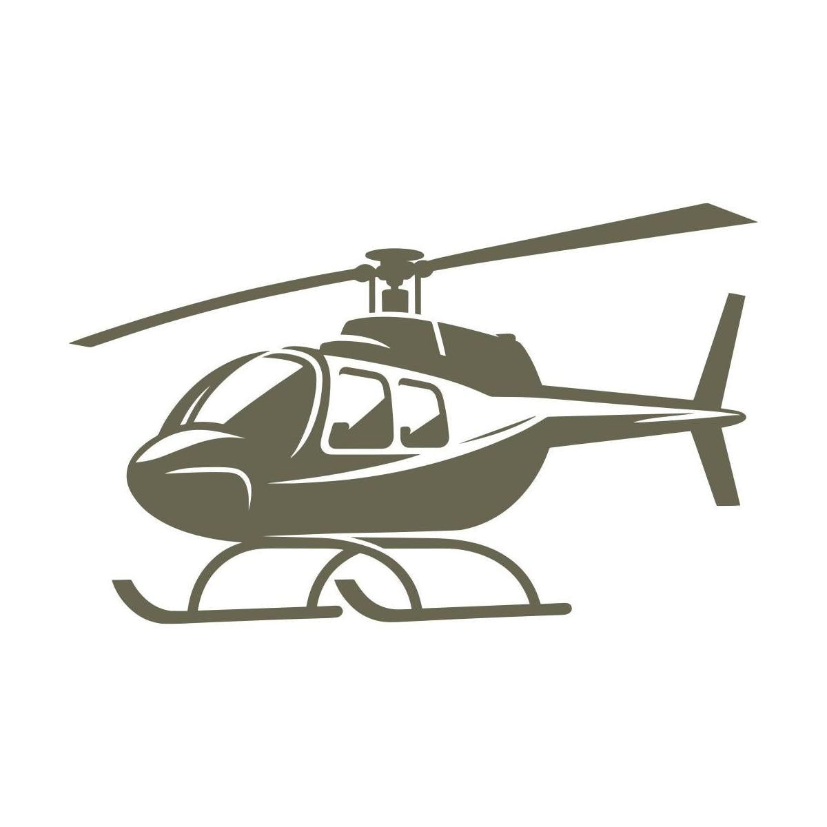 Helicopter Delrin Leather Stamp