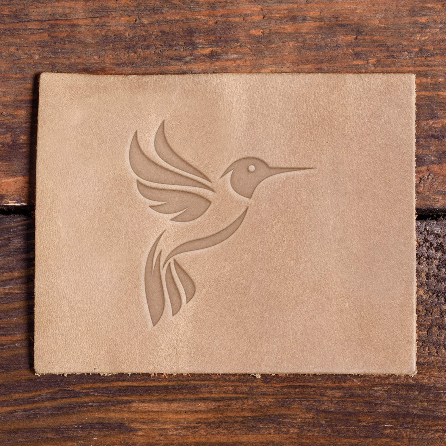 Hummingbird Delrin Leather Stamp