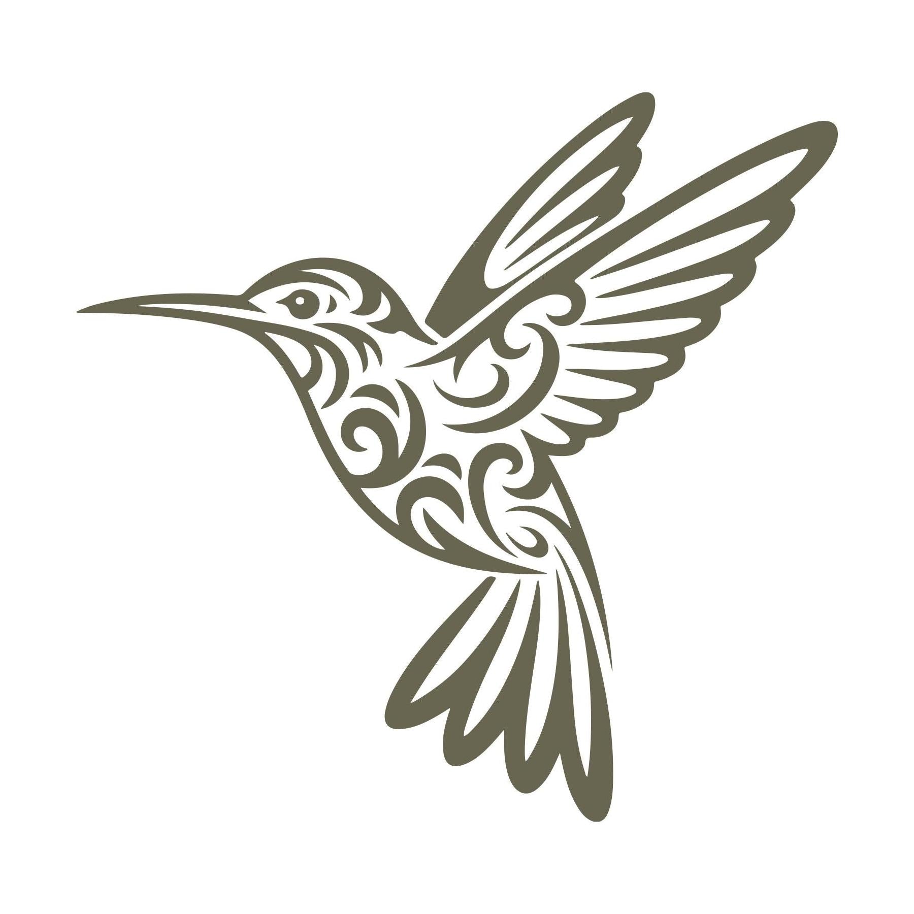 Hummingbird Delrin Leather Stamp