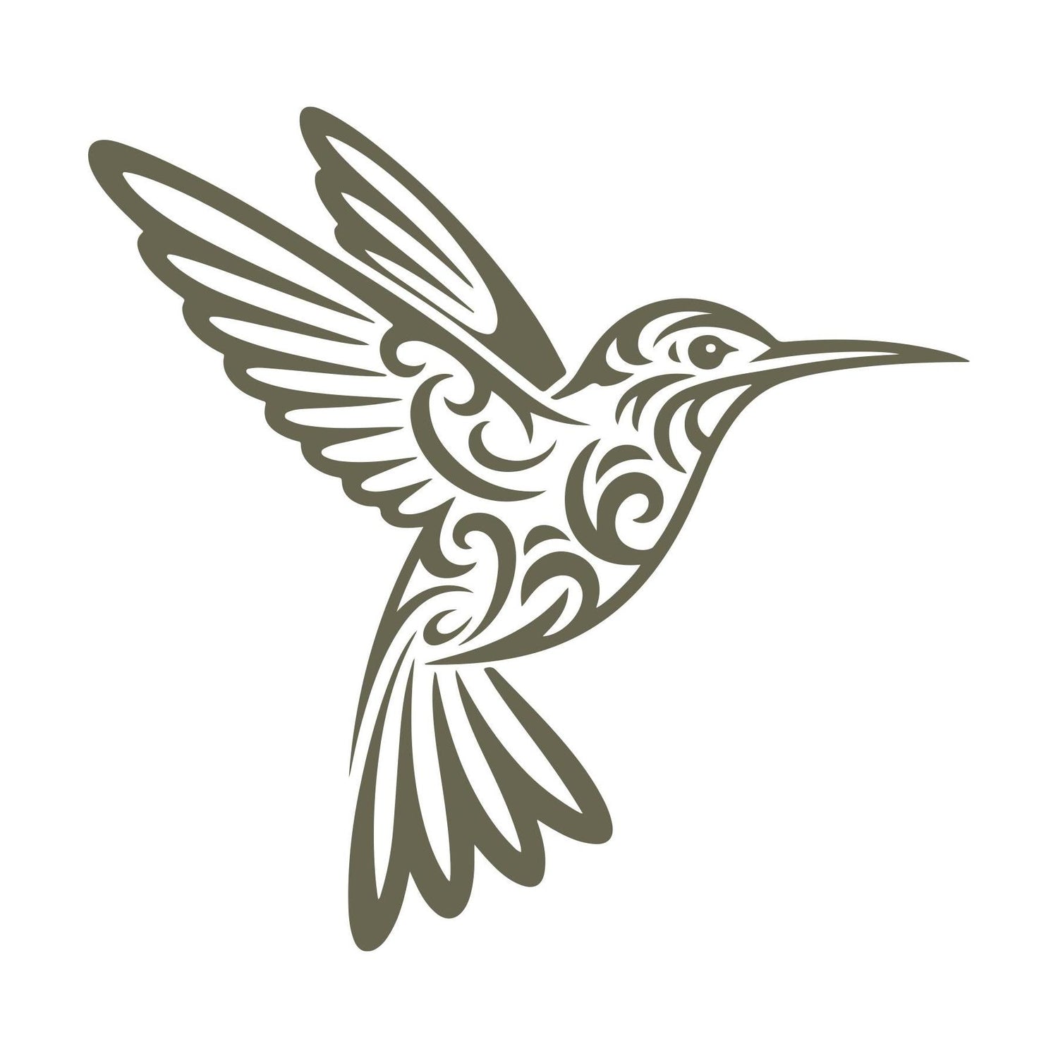 Hummingbird Delrin Leather Stamp