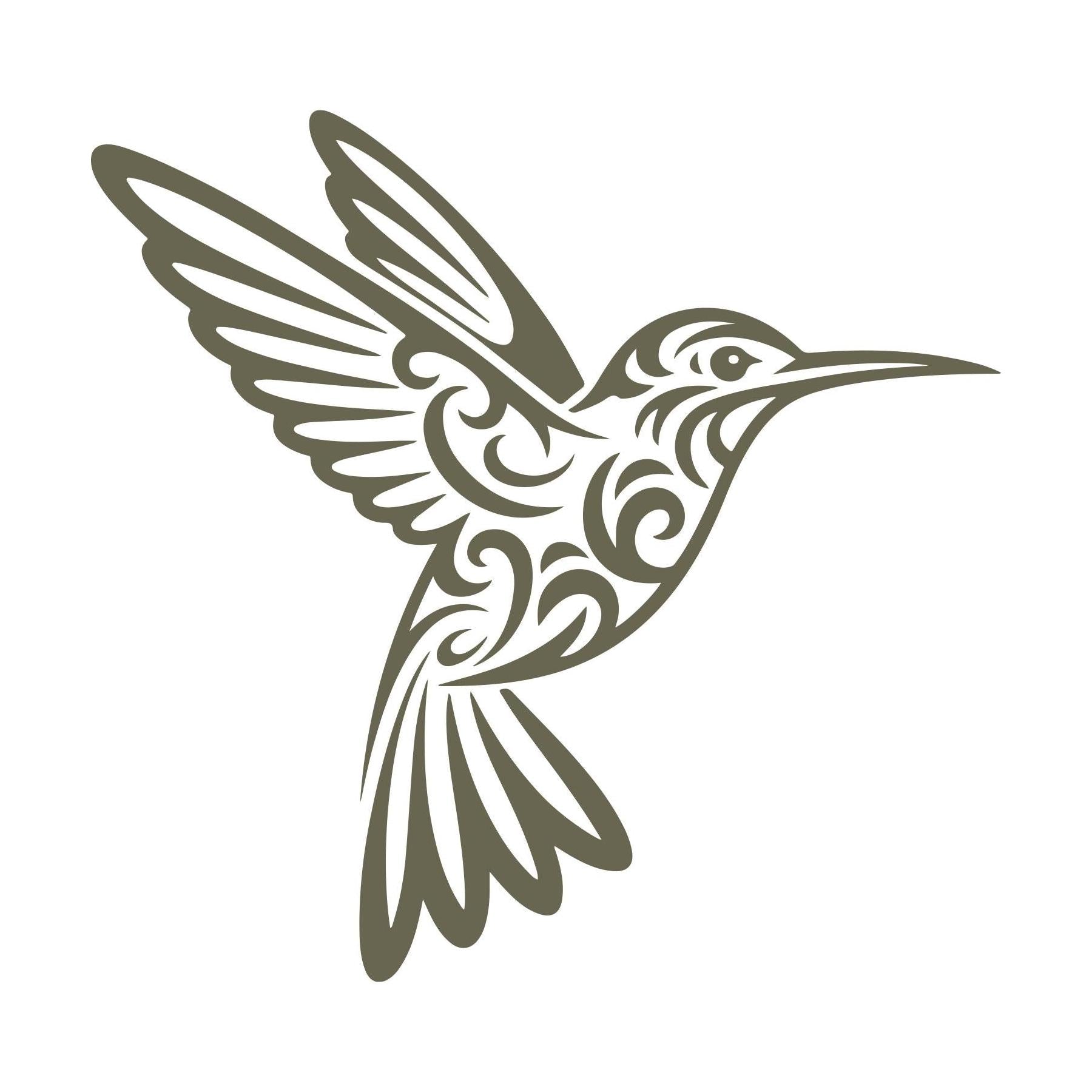 Hummingbird Delrin Leather Stamp