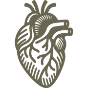 Human Heart Delrin Leather Stamp