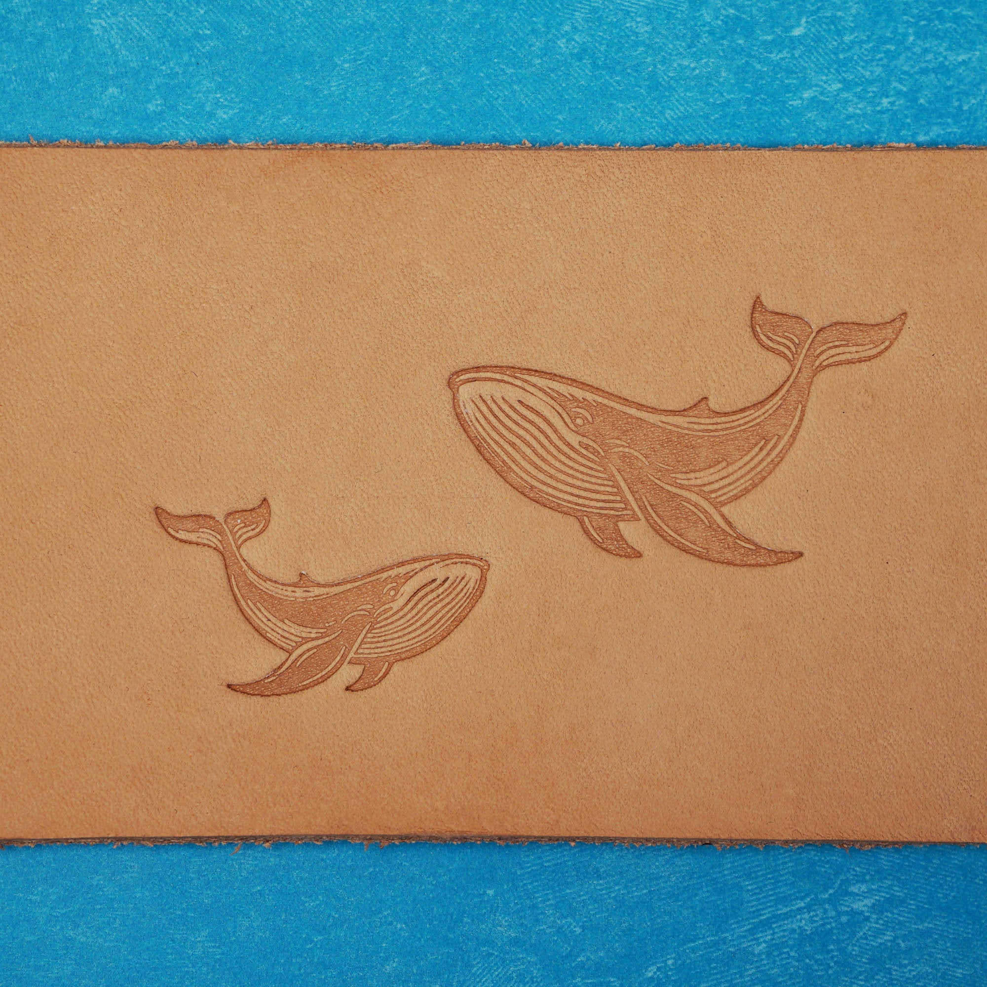Humpback Whale Delrin Leather Stamp
