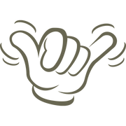 Hang Loose Hand Gesture Delrin Leather Stamp