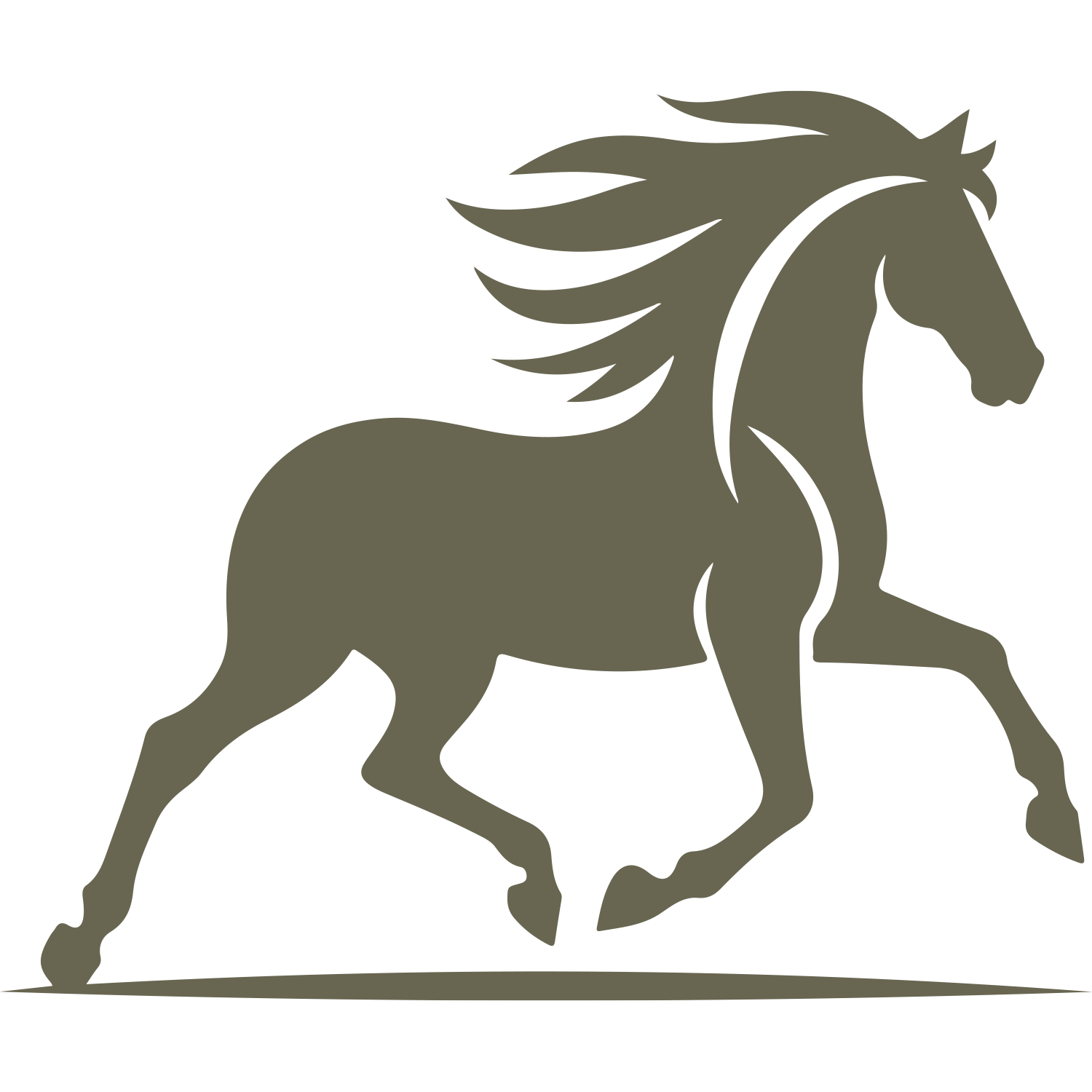 Running Horse Delrin Leather Stamp