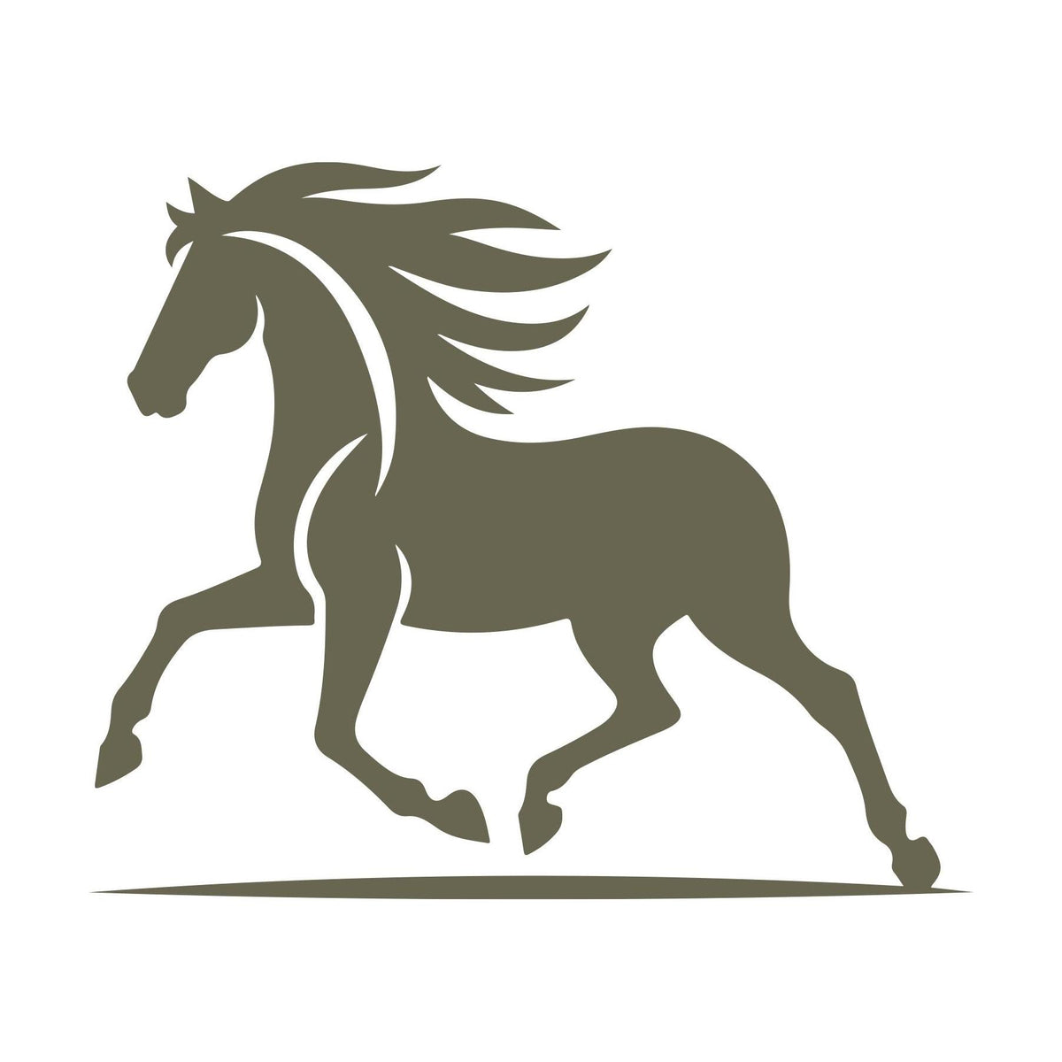 Running Horse Delrin Leather Stamp
