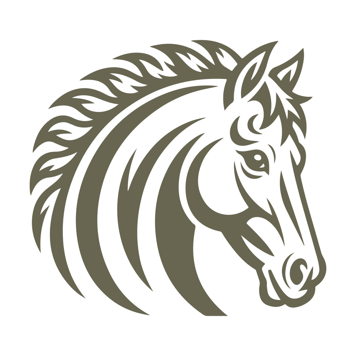 Horse Head Delrin Leather Stamp
