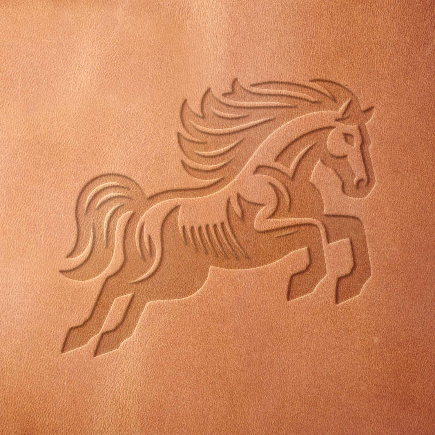 Wild Horse Delrin Leather Stamp