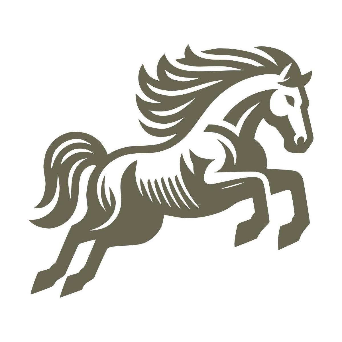 Wild Horse Delrin Leather Stamp