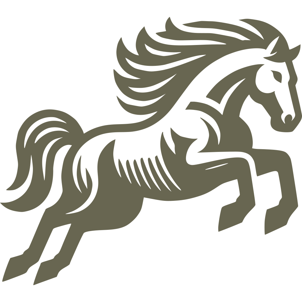 Wild Horse Delrin Leather Stamp