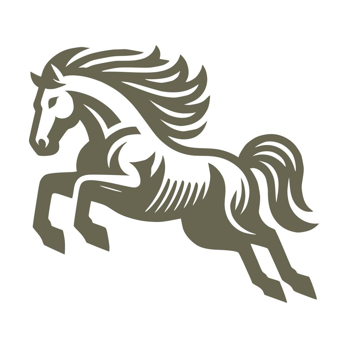 Wild Horse Delrin Leather Stamp