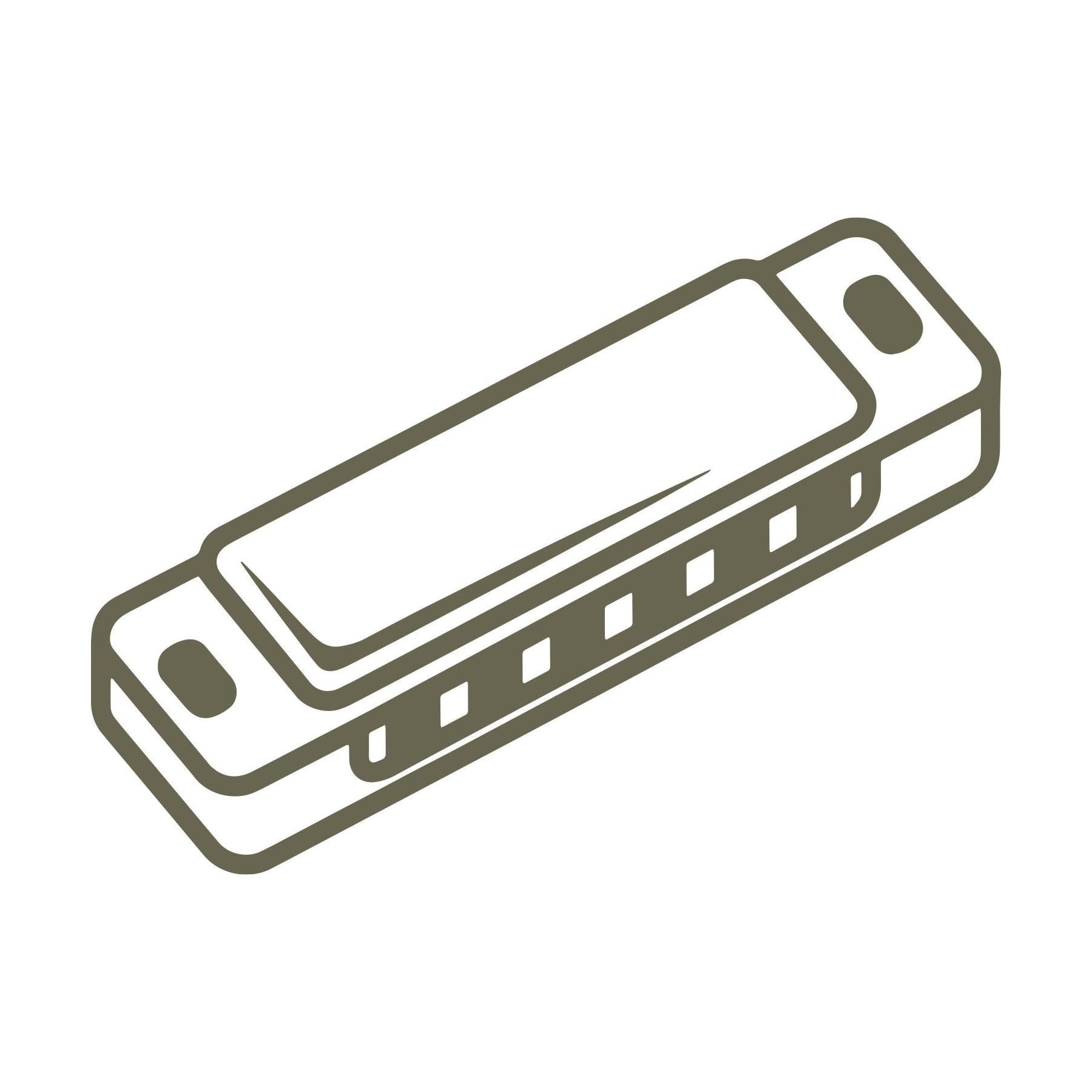 Harmonica Delrin Leather Stamp