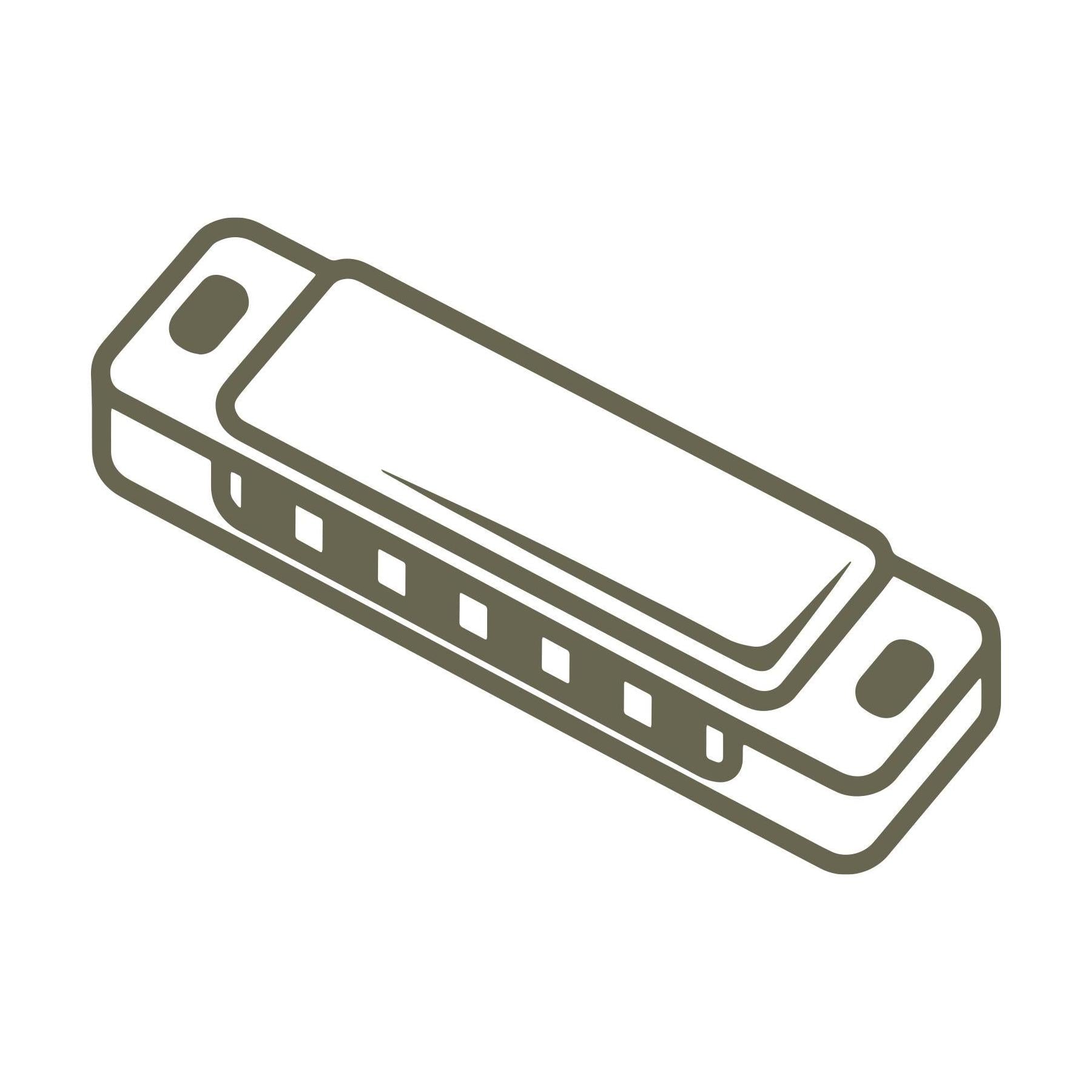 Harmonica Delrin Leather Stamp
