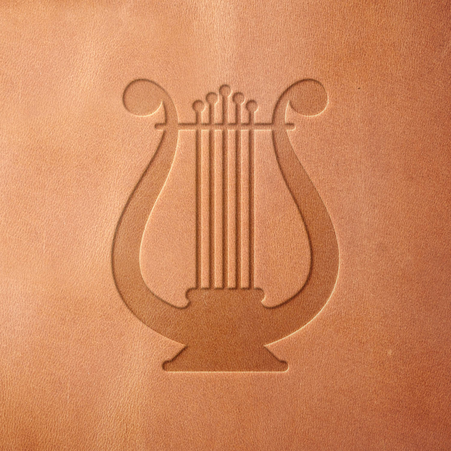 Lyre Delrin Leather Stamp