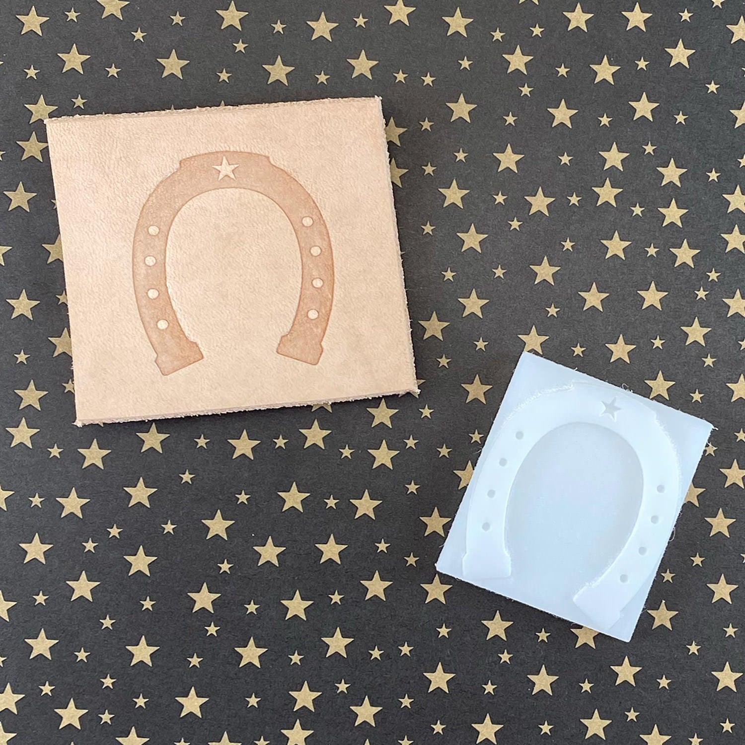Horseshoe Delrin Leather Stamp