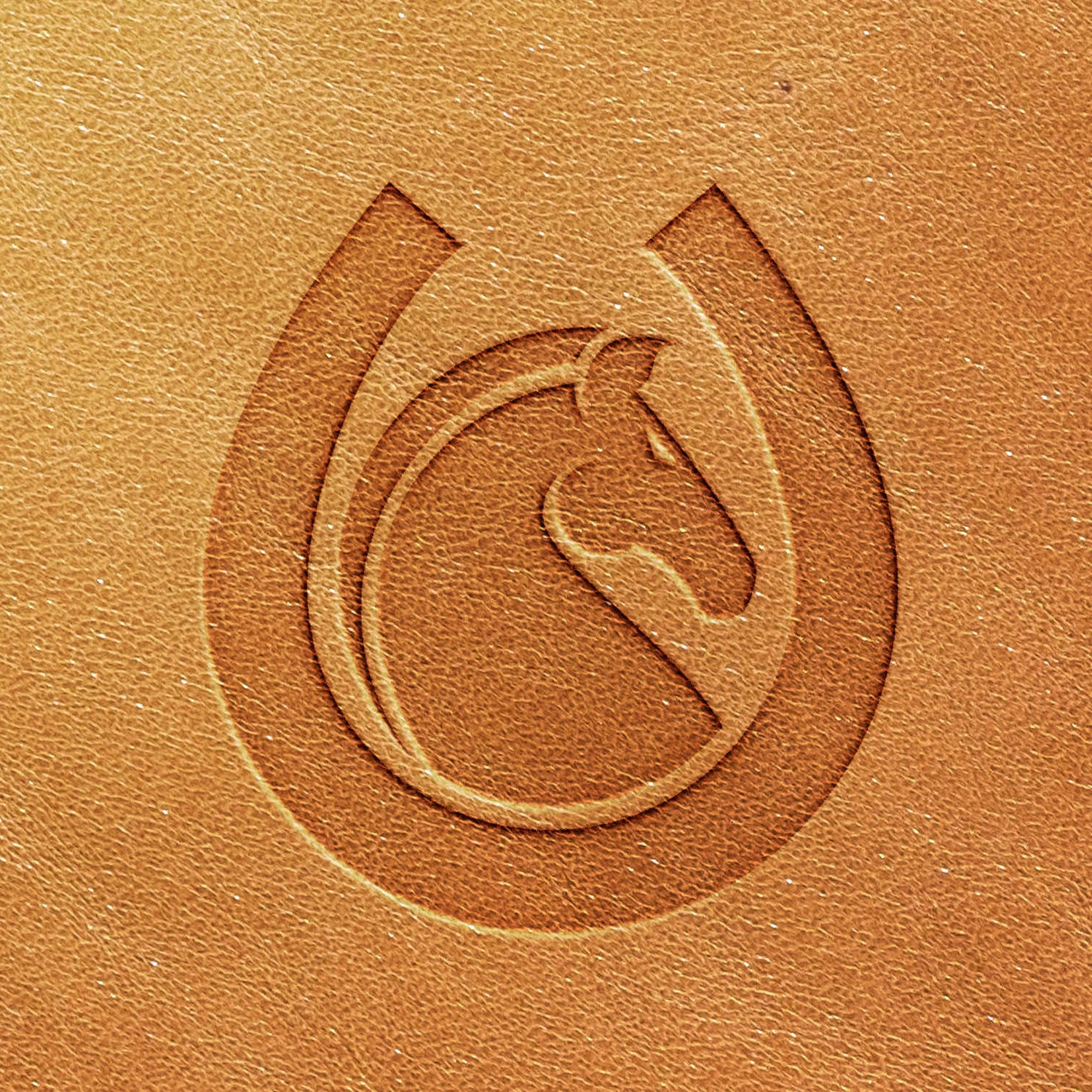 Horseshoe Delrin Leather Stamp