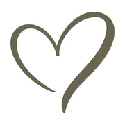 Calligraphic Heart Delrin Leather Stamp