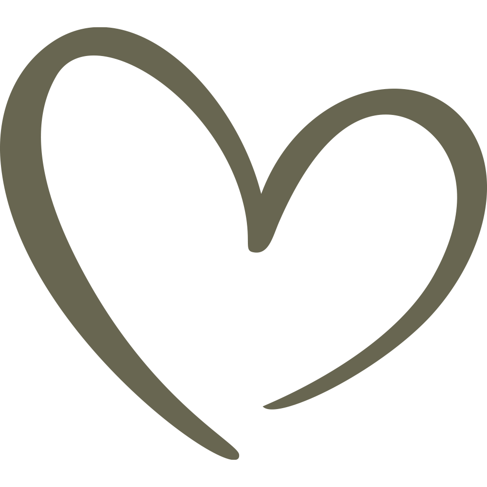 Calligraphic Heart Delrin Leather Stamp