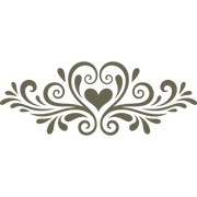 Heart Flourish Delrin Leather Stamp
