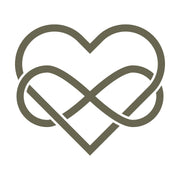 Infinity Heart Delrin Leather Stamp