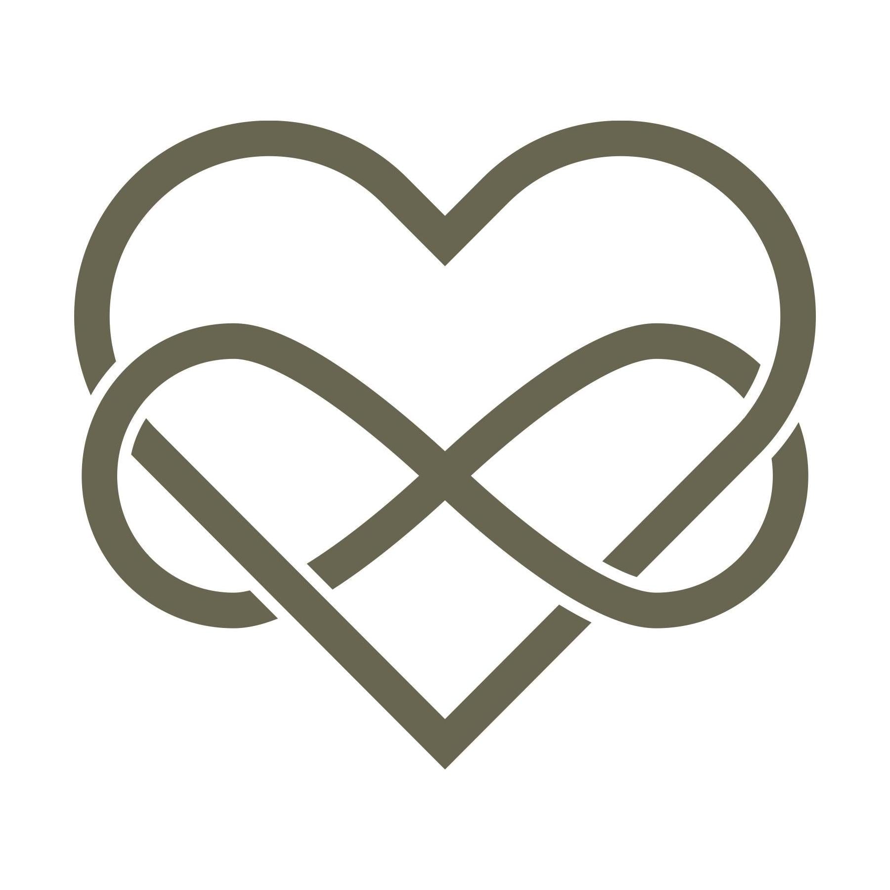 Infinity Heart Delrin Leather Stamp