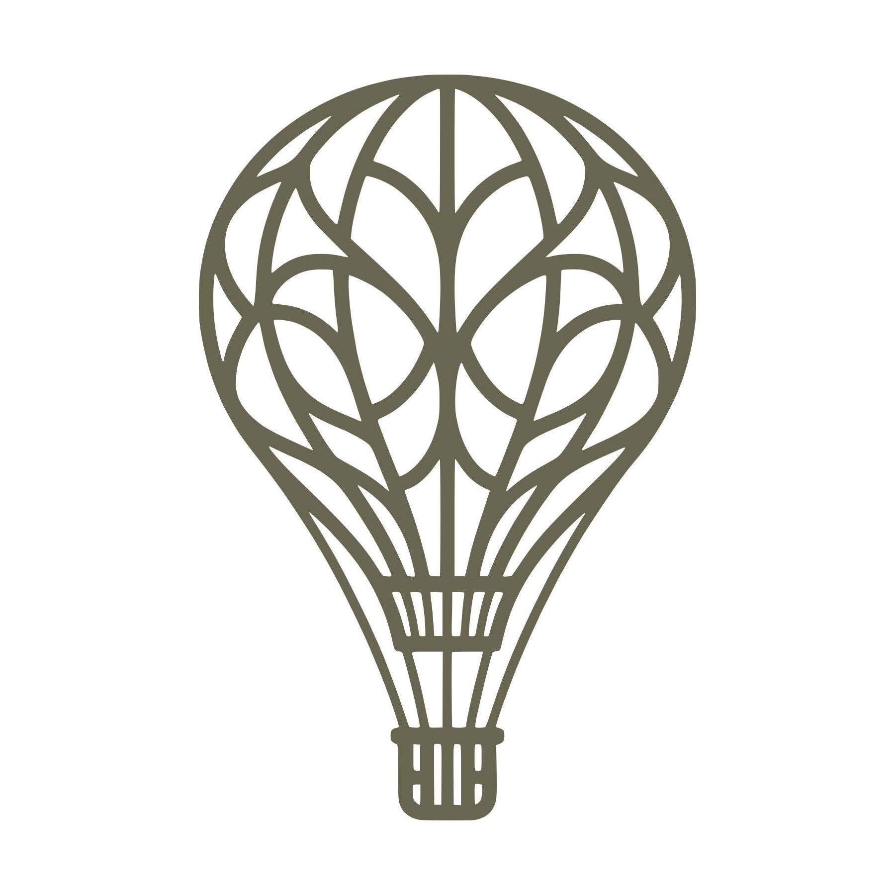 Hot Air Balloon Delrin Leather Stamp