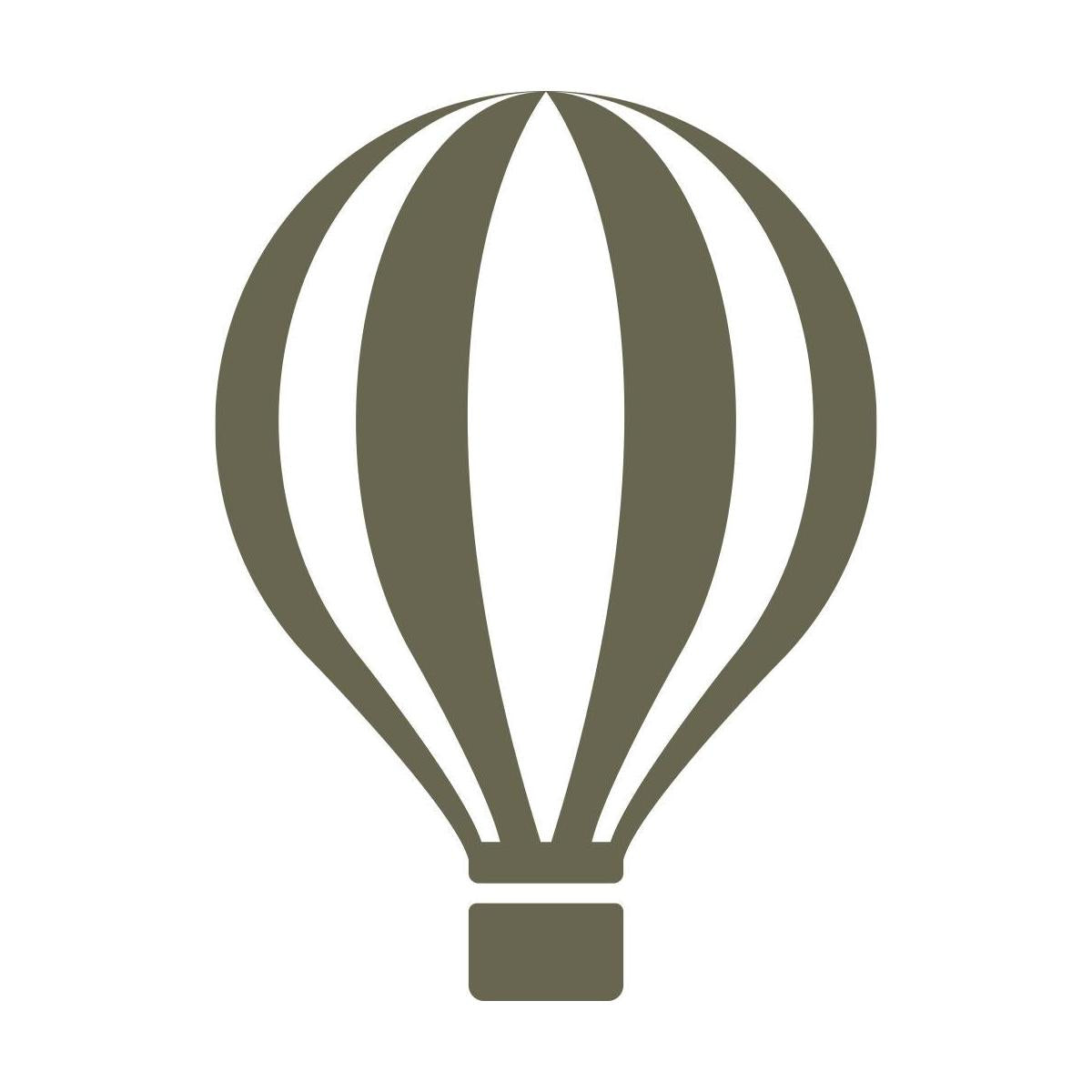 Hot Air Balloon Delrin Leather Stamp