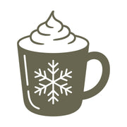 Mug of Hot Chocolate Delrin Leather Stamp