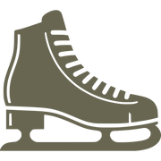 Ice Skate Delrin Leather Stamp
