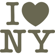 Delrin leather stamp with an "I ♥ NY" design, perfect for city and travel-themed leatherworking projects.