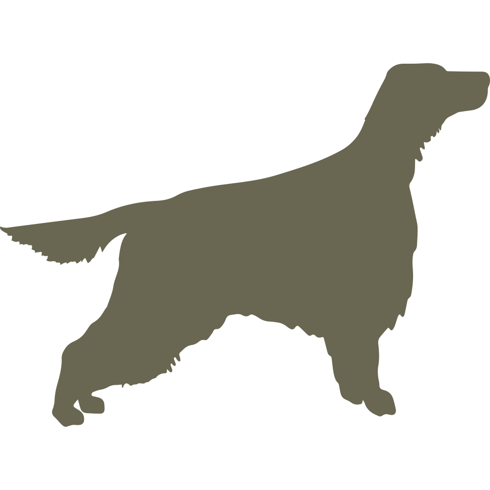 Irish Setter Dog Delrin Leather Stamp